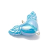 Acrylic Heart & Wings Charms PALLOY-JF03639-4