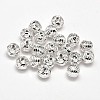 Fancy Cut 925 Sterling Silver Round Beads STER-F012-08D-2