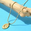 Ion Plating(IP) 304 Stainless Steel Pendant Necklace NJEW-K255-15G-1