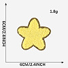 Towel Embroidery Style Cloth Iron on/Sew on Patches FABR-PW0001-178D-05-1