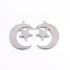 Non-Tarnish 201 Stainless Steel Pendants LS-STAS-E438-60P-2