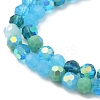 Electroplate Glass Beads Strands X1-EGLA-P048-A01-3