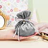 Velvet Jewelry Bags with Drawstring & Plastic Imitation Pearl TP-CJC0001-03F-4