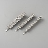 3Pcs 3 Styles Iron Crystal Rhinestone Hair Bobby Pins OHAR-WH0011-60-1