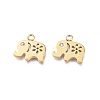 Ion Plating(IP) 304 Stainless Steel Charms X-STAS-L245-005G-1