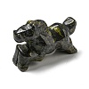 Natural & Synthetic Gemstone Carved Healing Horse Figurines DJEW-D012-05-2
