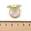304 Stainless Steel Enamel Finger Rings for Women RJEW-Z096-01G-01-3