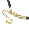 3MM Nylon Milan Cord Necklace Making NJEW-H084-01G-40-2