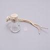 Car Hanging Air Freshener Light Blub Shape Glass Bottles DJEW-WH0007-34-1