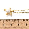 Shell Pearl Bowknot Pendant Necklaces NJEW-K255-10G-5
