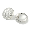 Non-Tarnish Flat Round 304 Stainless Steel Stud Earrings for Women EJEW-G400-34P-1