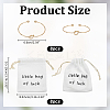 8Pcs Iron Heart Open Cuff Bangle for Women BJEW-WR0001-04A-2