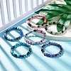 Dyed Natural Fire Crackle Agate Bead Stretch Bracelets BJEW-JB07519-2