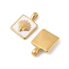 304 Stainless Steel Enamel Pendants STAS-P380-04G-2