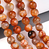Dyed & Heated Natural Fire Crackle Agate Beads Strands G-N359-01A-06-1