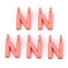 Rack Plating Spray Painted Alloy 2-Loop Link Pendants PALLOY-N176-01N-1