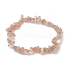 Natural Sunstone Chips Beaded Stretch Bracelets for Women BJEW-JB10046-13-1