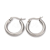 Non-Tarnish Ring 304 Stainless Steel Hoop Earrings for Women Men EJEW-B049-01A-P-1