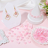 300Pcs 5 Styles Baking Paint Crackle Glass Bead Strands CCG-PA0001-07-4