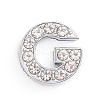 Alloy Slide Charms ALRI-WH0005-09G-P-1