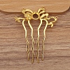Alloy Hair Comb Findings PW-WGEAC7C-05-1