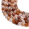 Natural Red Hematoid Quartz Beads Strands G-G475-A01-6mm-4