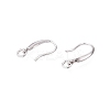 Anti-Tarnish Rhodium Plated 925 Sterling Silver Earring Hooks STER-N016-26P-2