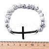 Round Synthetic Hematite Bead Stretch Bracelets BJEW-F493-05EB-01-5