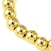 Independence Day 6mm Round Brass & Handmade Polymer Clay Beaded Stretch Bracelets for Women BJEW-JB10590-4
