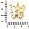 Brass Micro Pave Cubic Zirconia Pendants KK-G519-15G-01-3