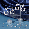 40Pcs 4 Styles Plastic U Type Clip-on Earring Component STAS-SC0007-60-4