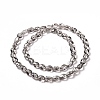 Transparent Electroplate Glass Beads Strands GLAA-C025-02J-3