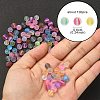 Transparent Frosted Glass Beads FGLA-YW0001-02A-4