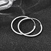 Brass Hoop Earrings EJEW-G474-01S-04-3