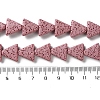 Triangle Dyed Natural Lava Rock Beads Strands G-O126-04A-05-4