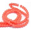 Baking Paint Imitation Jade Glass Round Bead Strands DGLA-Q021-10mm-31-3