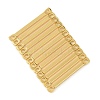 SHEGRACE Brass Connector Charms XGR0133G-111G-2