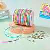 Craftdady 1 Roll Round Polyester Elastic Cord DIY-CD0001-47-6
