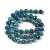 Natural Sesame Jasper Dyed Beads Strands G-H057-A21-08-3
