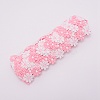 Flower Polyester Trim Ribbon OCOR-WH0060-03-1