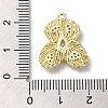 Rack Plating Brass Cubic Zirconia Pendants KK-M267-07G-3