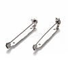 Tarnish Resistant 304 Stainless Steel Brooch Pin Back Bar Findings STAS-P249-24P-2