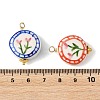 Hand Painted Handmade Porcelain Pendants PALLOY-JF05910-3