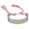 Polyester-cotton Braided Rhombus Pattern Cord Bracelet FIND-PW0013-001A-26-1