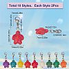 SUNNYCLUE Synthetic Turquoise Tortoise Locking Stitch Markers HJEW-SC0001-31-2