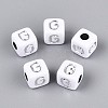 Opaque Acrylic Beads SACR-T035-03G-2