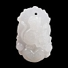 Natural White Jade Carved Pendants G-S384-01I-1