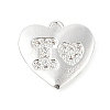 Brass Micro Pave Clear Cubic Zirconia Charms KK-R219-29S-1