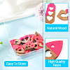 20Pcs 10 Styles Resin and Walnut Pendants WOOD-TA0002-73B-5