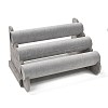 3-Tier Velvet Bracelet/Bangle Bar Display Stands BDIS-C001-01D-1